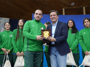 LOS ANDES: Los Andes realizó emotivo recibimiento a delegaciones participantes del Mundial de Voleibol Femenino Sub-17