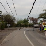 RINCONADA: Precaución por caída de poste y cables sobre la calzada en sector curva “El Jumbito”