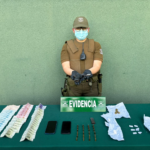 SAN FELIPE: Dos detenidos tras fiscalización en sector de Toma Yevide: incautaron arma, municiones, cocaína y marihuana