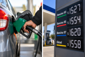 NACIONAL: Bencinas subirán $41,3 y el diésel $91,5 desde este jueves: combustibles se acercan a precios históricos.