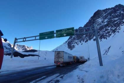 LOS ANDES: Paso Los Libertadores permanecerá cerrado preventivamente por condiciones climáticas: este martes evaluarán su reapertura