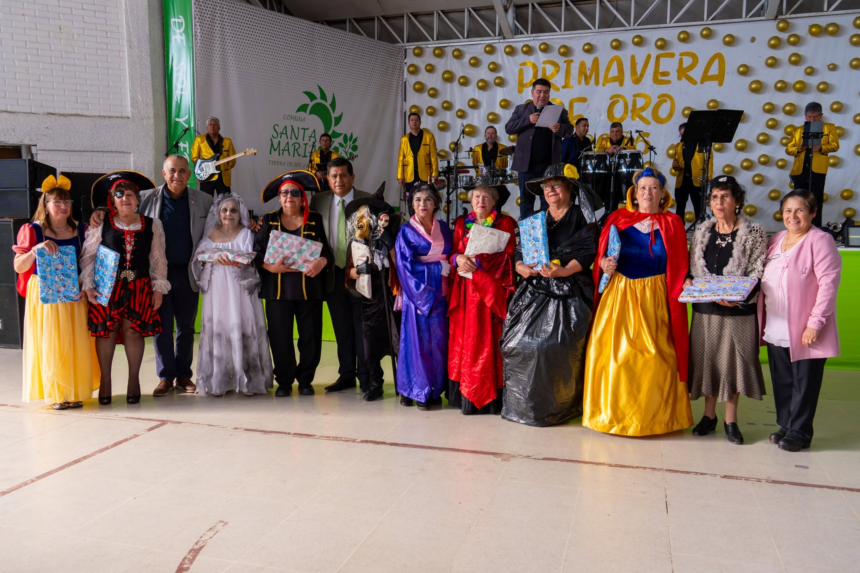 SANTA MARIA: Adultos mayores celebraron cierre de su mes con gran fiesta y visita del programa Sabingo de Chilevisión